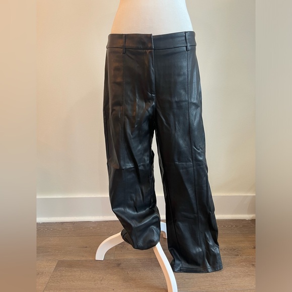 7 For All Mankind Faux Leather Easy Trouser - Picture 3 of 5